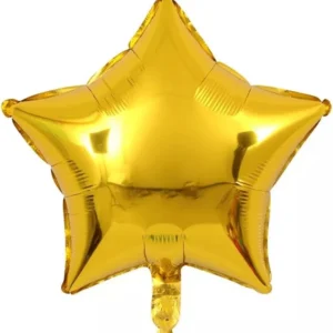 Balão Metalizado Estrela Dourada 19 Polegadas