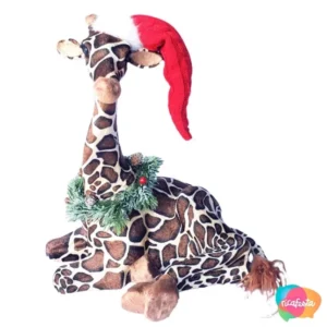GIRAFA DECORATIVA PARTY TIME   50 CM MARROM