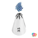 BICO PARA CONFEITAR 35 ESTRELA FECHADA WILTON COM 1 UNID PRATA / CINZA