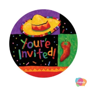 CONVITE FESTA FESTIVA COM 8 UNID