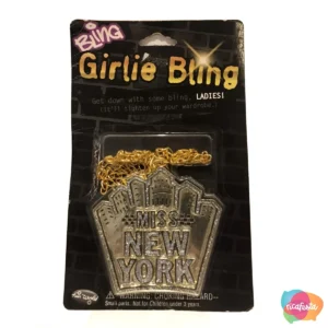 COLAR MISS NEW YORK ÚNICO DOURADO