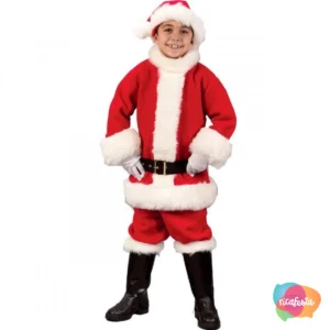 FANTASIA INFANTIL PAPAI NOEL VELUDO TAM M VERMELHO