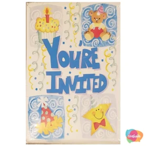 CONVITE PRIMEIRO ANIVERSÁRIO VOCÊ ESTA CONVIDADO C/8