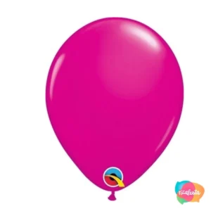 BALÃO BERRY 27CM COM 25 UNID 11 POLEGADAS ROSA ESCURO