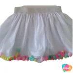 SAIA TUTU INFANTIL C/TULE E POMPOM TAM P
