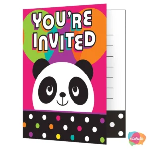 CONVITE PANDA MONIUM 8 UN COLORIDO