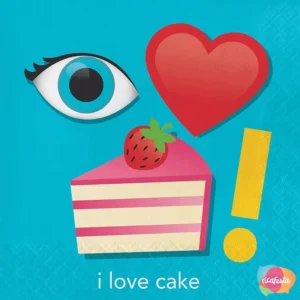 GUARDANAPO SHOW YOUR EMOJIONS CAKE COM 16 UNID