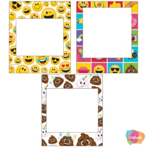 PLACA MOLDURA EMOJIONS  PARA FOTO PAPEL 35CM  COM 3 UNID