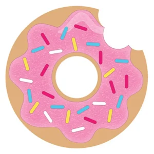 DONUT TIME CONVITE PAPEL C/8