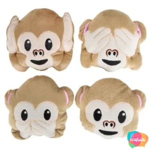 Mini Emojis Monkey Tecido 12 Cm