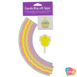 Kit Wrap Cupcake Páscoa com 12 unidades