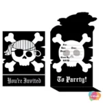 PIRATE PARRTY! CONVITE COM 8 UNID