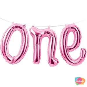 Balão Metalizado One Pink