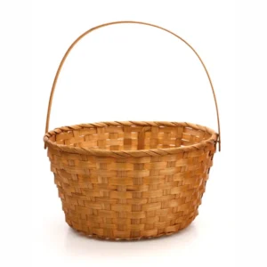 CESTA DE BAMBU COM ALÇA DOBRÁVEL 1 UN