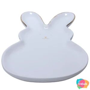 Prato Coelho de Porcelana 27cm