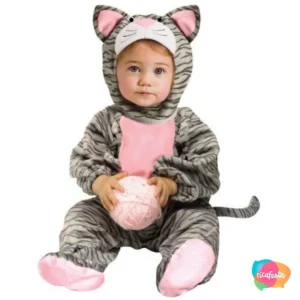 Fantasia Infantil Felpuda Gatinha Tam 3 à 4 anos