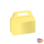 Caixa Maleta De Papel Amarelo Com 2 Unid 16,20x7,62x8,90 Cm