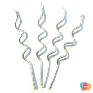 VELA ESPIRAL 4 UN PRATA / CINZA