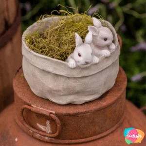 CACHEPOT COELHOS AMIGOS