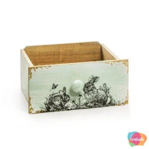 Cachepot Gaveta Coelho Verde Menta