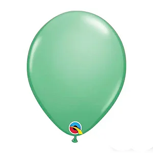 Balão Látex Qualatex 11 Polegadas Verde Inverno 27 Cm Com 25 Unid
