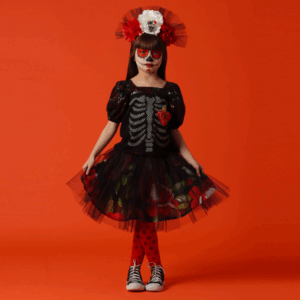 Conjunto de Halloween Mexicana Tamanho 10-12 anos