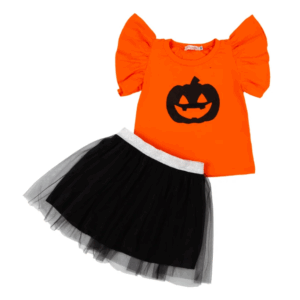 Camiseta Bruxinha Abobora Brilho Tam 10