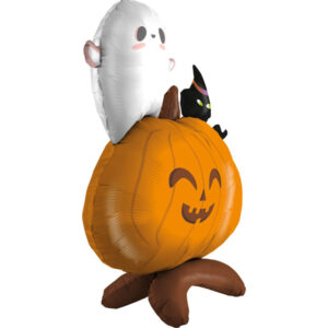 Balão Metalizado Halloween Abóbora 30 polegadas Standup