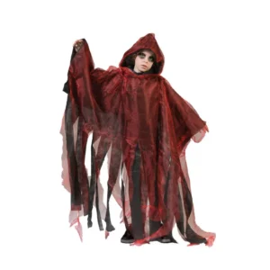 Fantasia Infantil Halloween Child Cape Red Tamanho Único