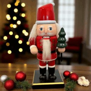 Quebra Nozes de Madeira Papai Noel 15 cm