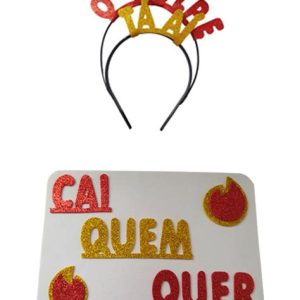 Kit Tiara e Placa O Golpe Tá Aí