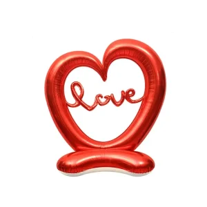 Balão Metalizado Coração Love 148 cm
