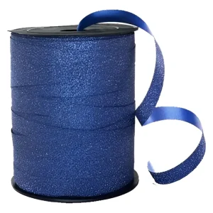 Rolo de Fitilho Azul Escuro Glitter 200m