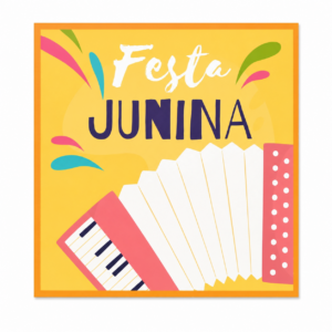 Quadro de MDF Festa Junina Sortidos 22x22 cm 1 Unidade