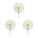 Topper Mini Leque Margarida com 3 Unidades