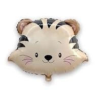 Balão Metalizado Tigre Fosco com 61 cm