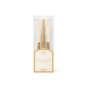 Kit Faca Levoire Dourado 20 cm com 6 Unidades