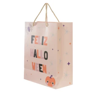Sacola de Papel Kids Halloween Colorido 32X26X12cm