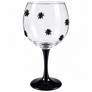 Taça Vidro com Mini Aranhas 520ml 21,5cm