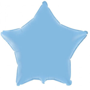 Balão Metalizado Estrela Azul Pastel 19 Polegadas
